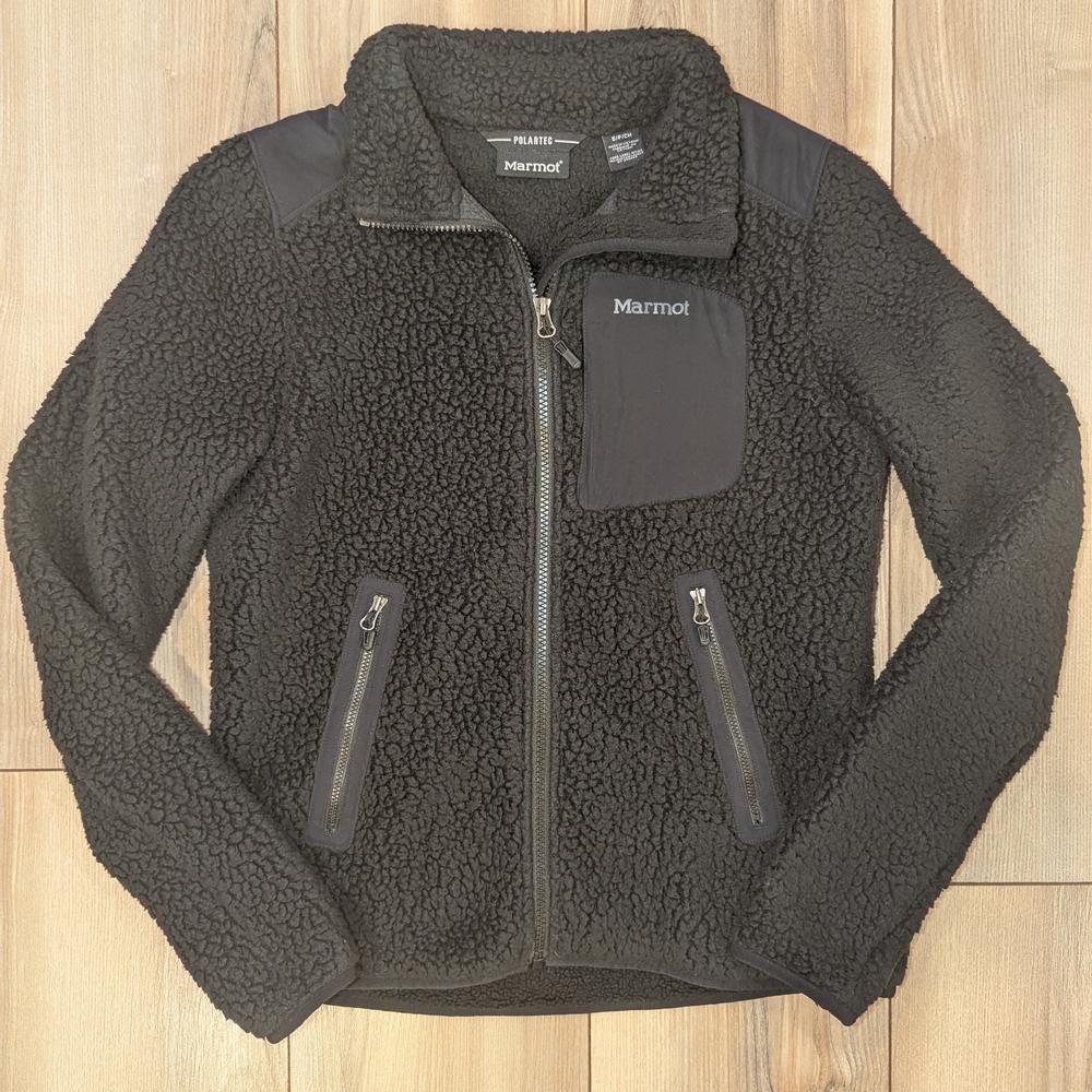 Women's Marmot Wiley Polartec Black Fleece Jacket